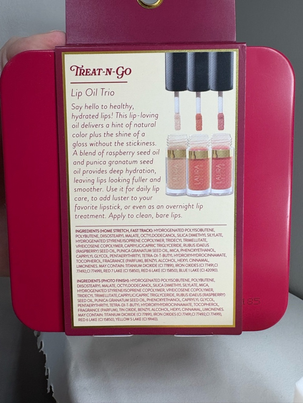 Laura Geller Treat-N-Go Lip Oil Trio (3 x 3.8mL) BNIB Limited Set - Picture 3 of 4